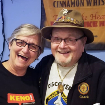 Sue Fletcher and Chuck Volk