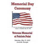 Memorial Day Ceremonies in Acworth, Kennesaw and Marietta