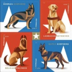 US Postal Service Honors Military Working Dogs With New ‘Forever’ Stamp