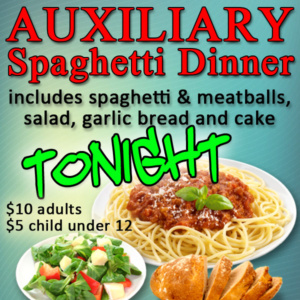 Auxiliary Spaghetti Dinner – The Ron Asby North Cobb American Legion ...