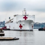 Hospital Ship Comfort Arrives in New York to Help with Coronavirus Patient Surge