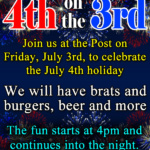 July 4th on the 3rd and Post Closed July 4th