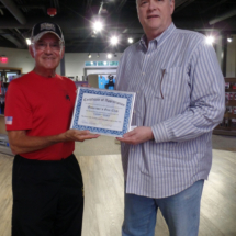 A Certificate of Appreciation is presented to Governor's Gun Club