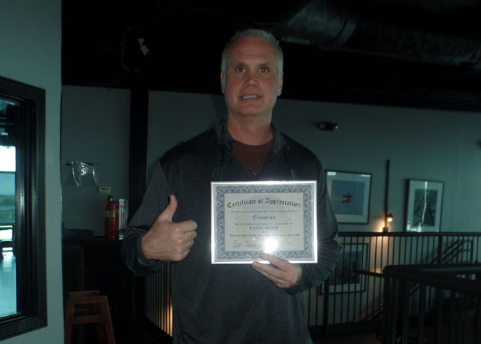 Elevation Restaurant Certificate Presentation
