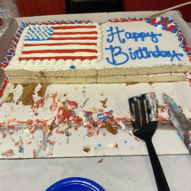 Several Members Celebrated the USAF Birthday at the Post