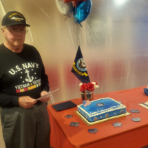 Jim Blake hosted the Navy Birthday Celebration