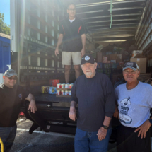 Loading the truck at the Post