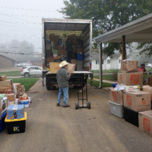 Unloading the truck in NC