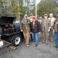 The BBQ Smokers Fire Up The Butts and Chicken