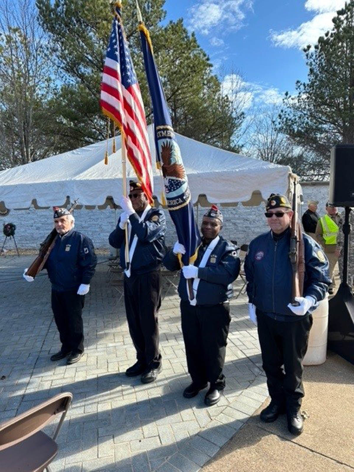 Post Members and Honor Guard Lay Wreaths for Wreaths Across America ...