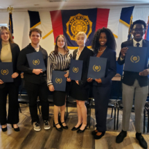 Student Contestants (L-R) Savannah Citu, Aiden Cumberland, Jemma Ellis, Pippa McKinney, Lindsey McNeal and Ire Fajimi