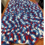 Auxiliary Patriotic Crocheted Throw Raffle