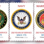 USPS Unveils 250th Anniversary Stamps Honoring Military Branches